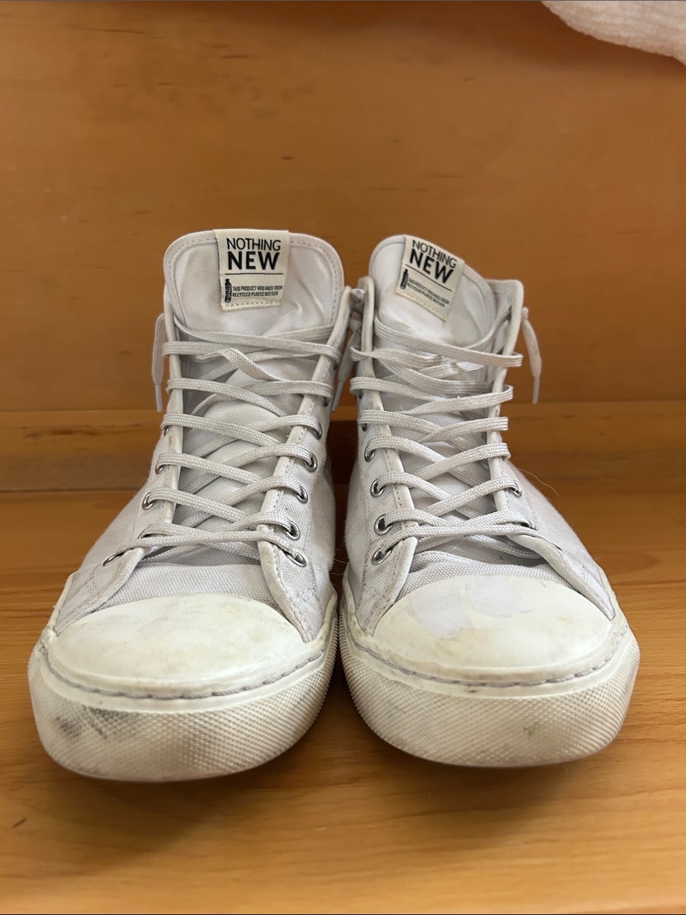 Men's White High-Top Sneakers